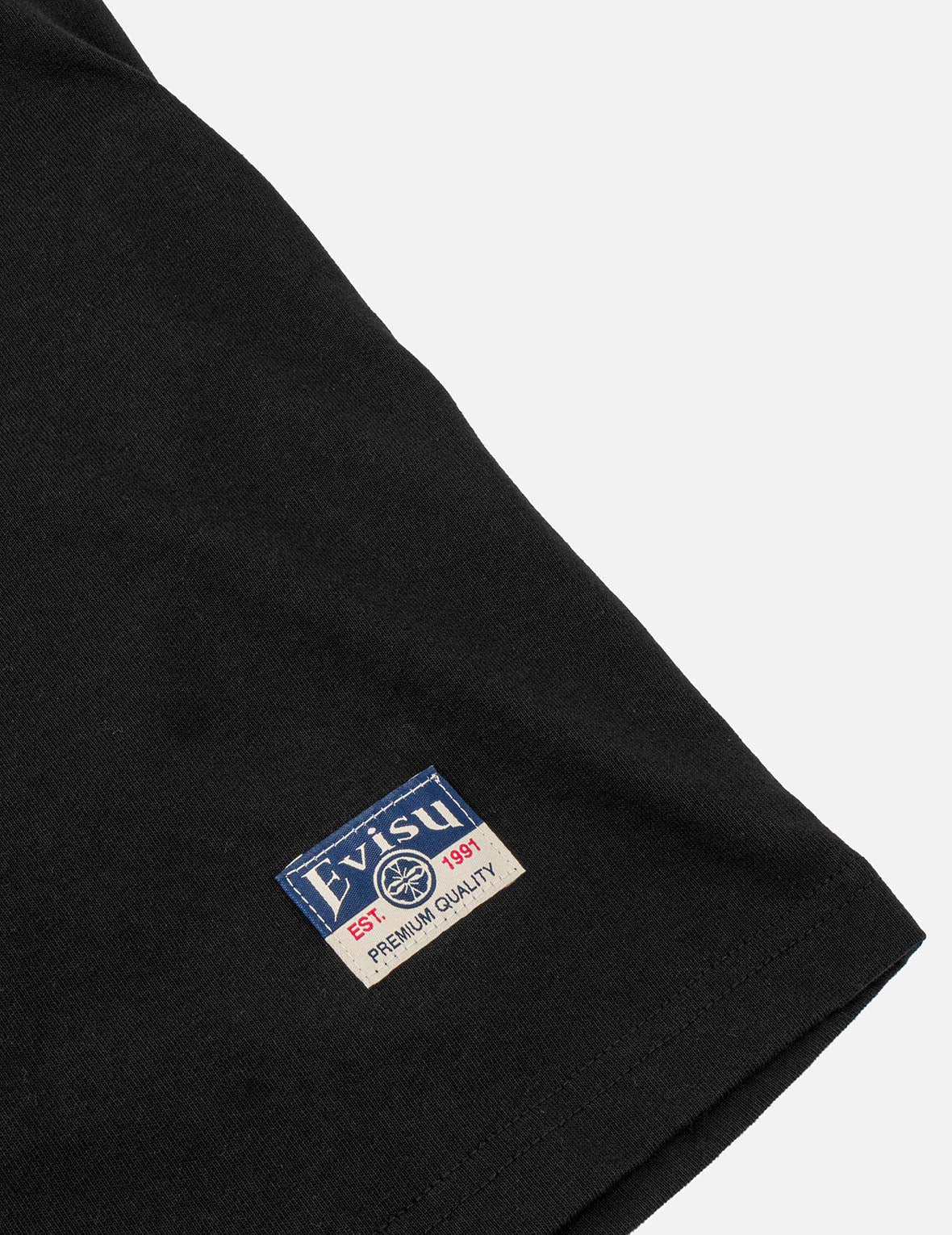 日本凧デニムパッチポケット Tシャツ