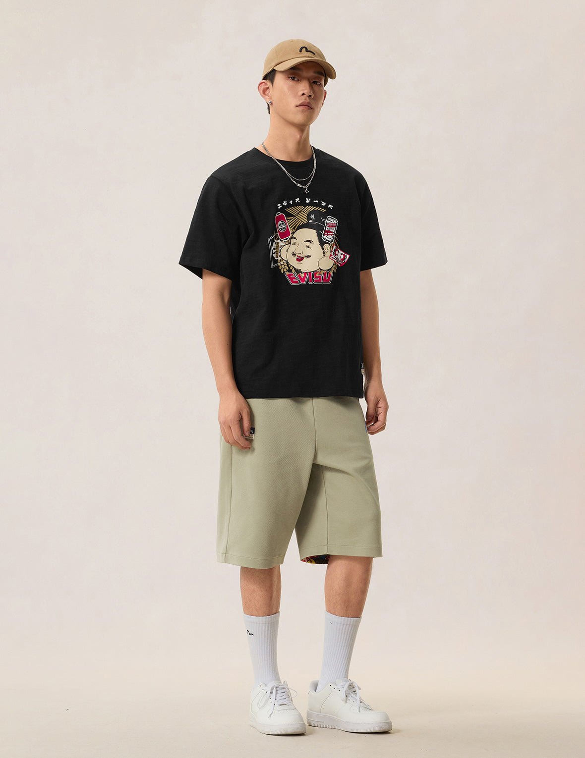 仏頭プリント Tシャツ