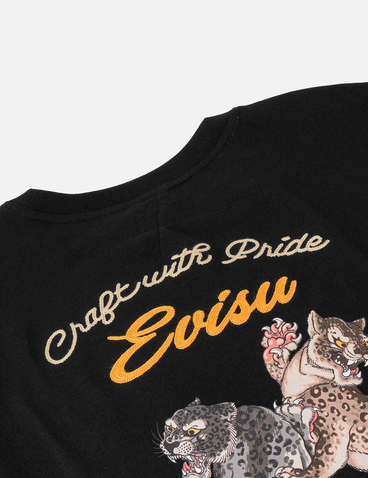 デュオレオパードプリント刺繍 Tシャツ