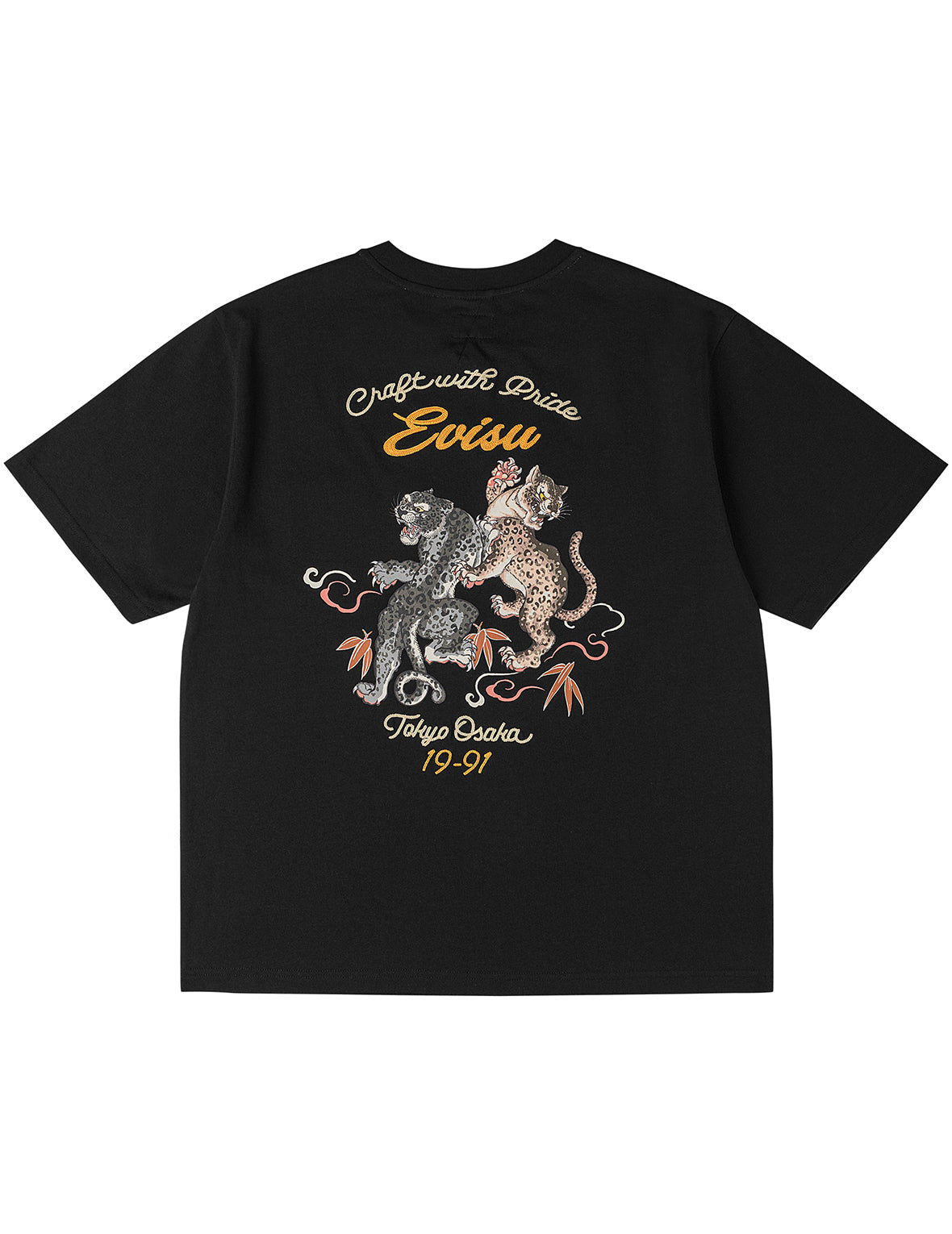 デュオレオパードプリント刺繍 Tシャツ