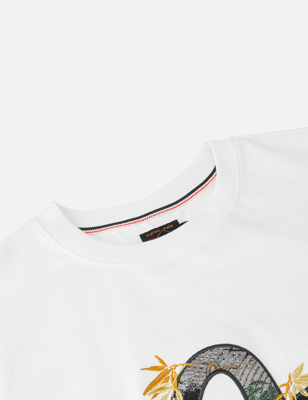 ブロケードカモメアップリケ Tシャツ