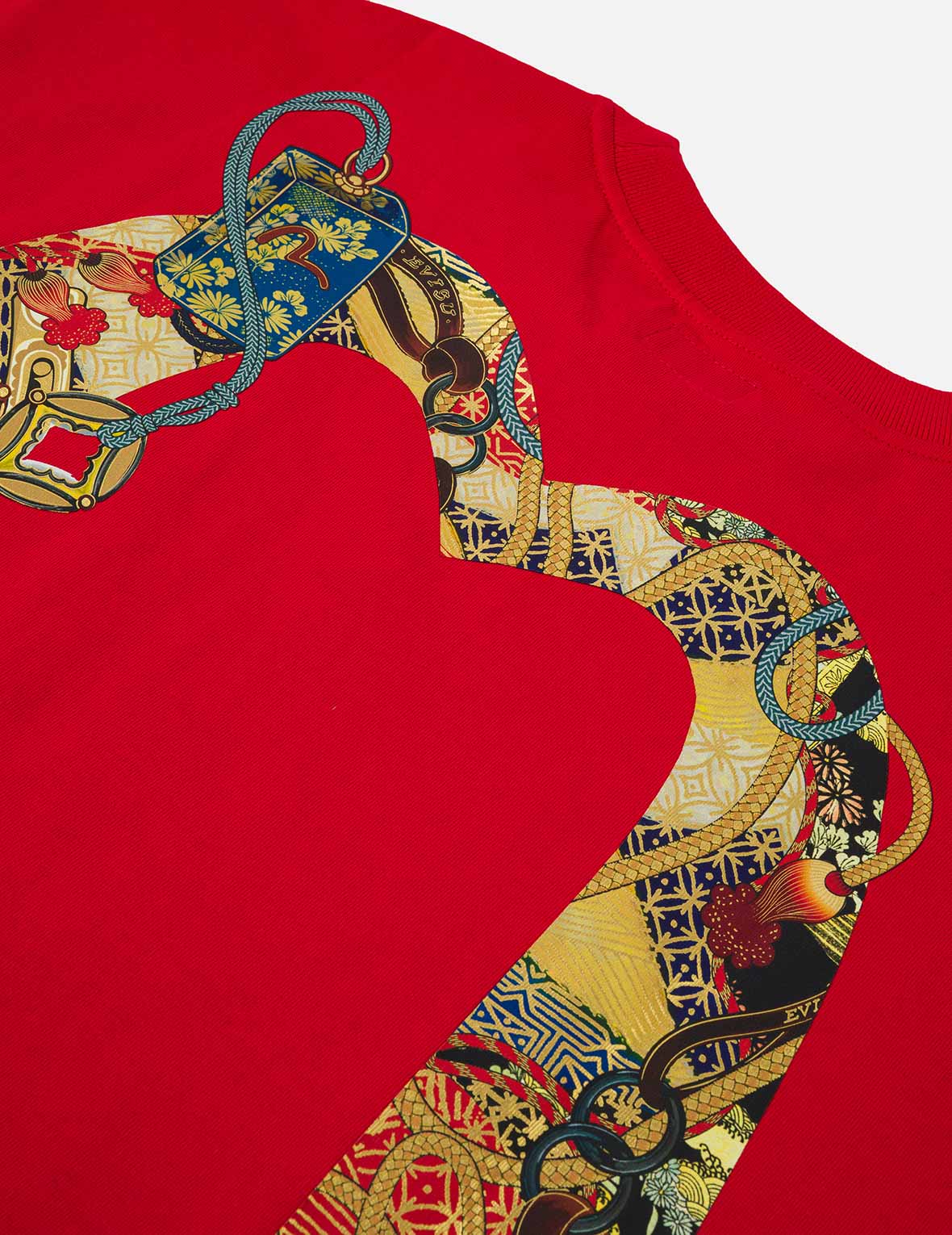 Year Of Horse Daicock Printed T-shirt - Red