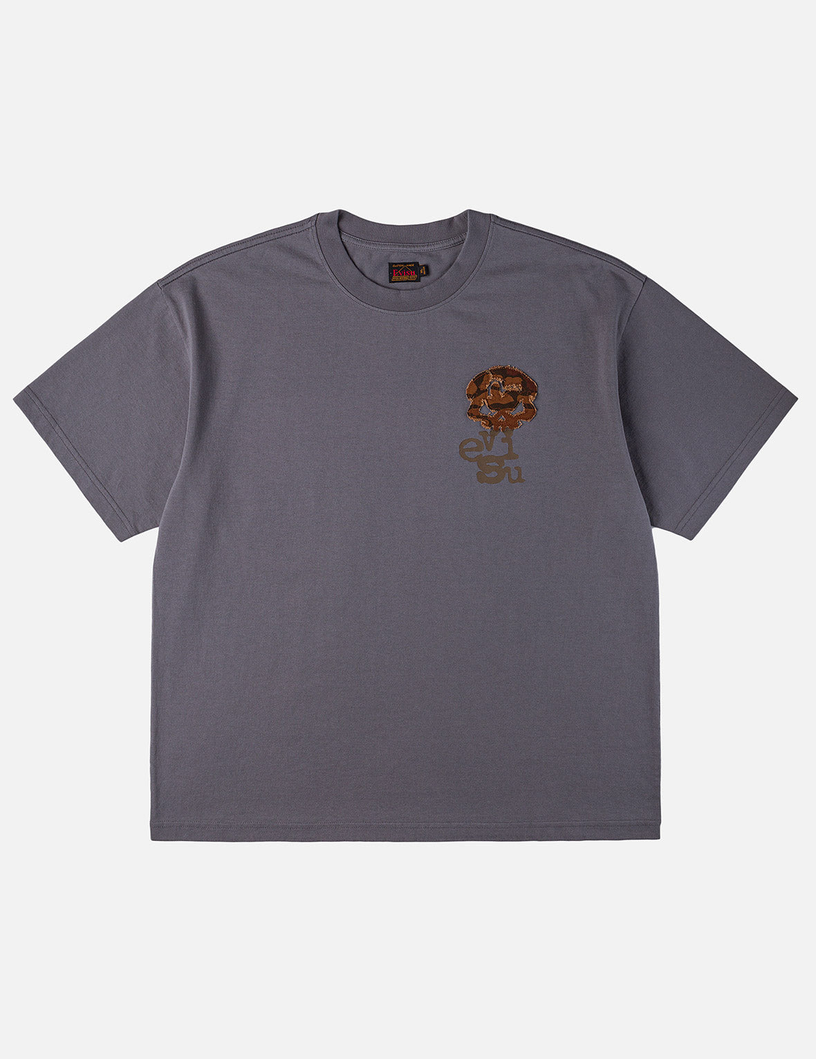 スカル石垣迷彩アップリケ Tシャツ