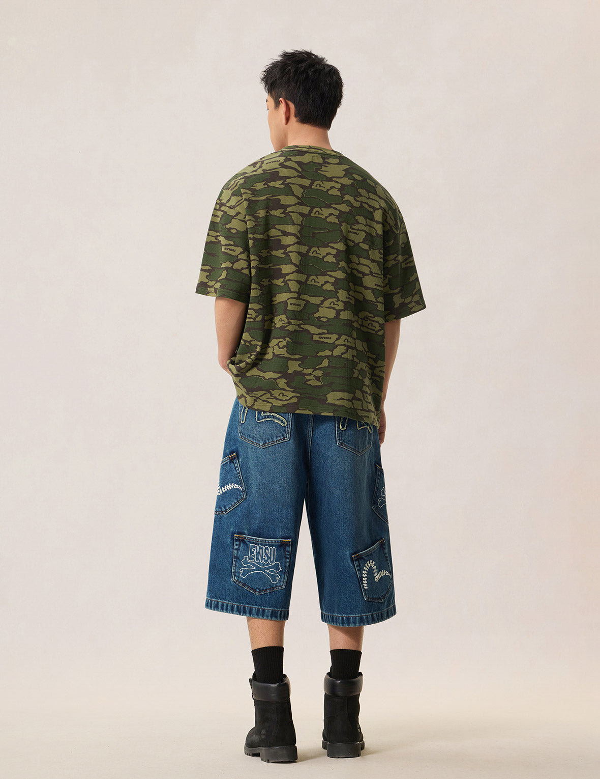 オールオーバー石垣カモフラージュ Tシャツ