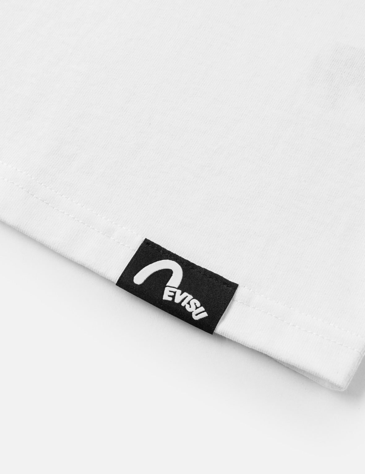 EVISUブラシストローククロスショルダーロゴ Tシャツ