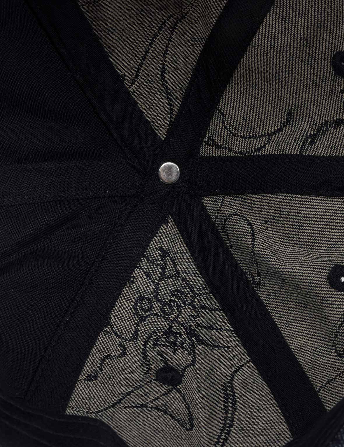 オールオーバーレオパード デニムキャップ