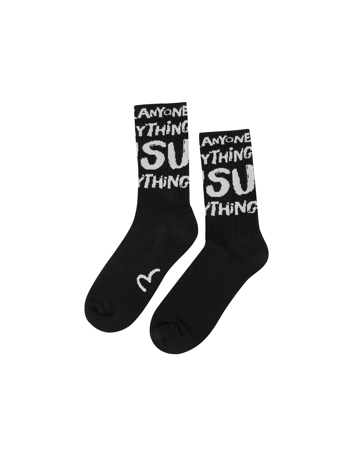 Slogan Jacquard Long Socks