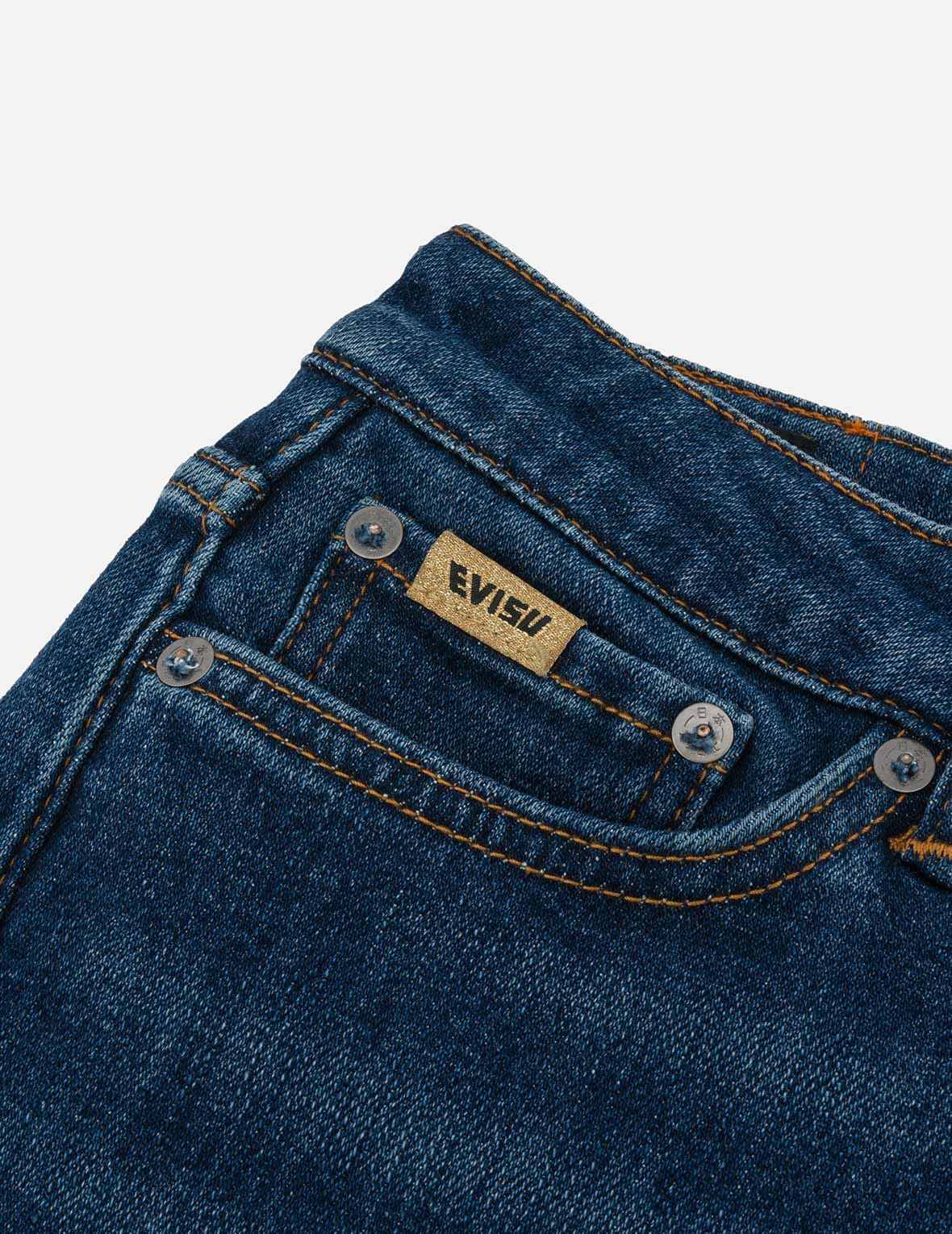 カモメ アップリケ刺繍 スキニージーンズ