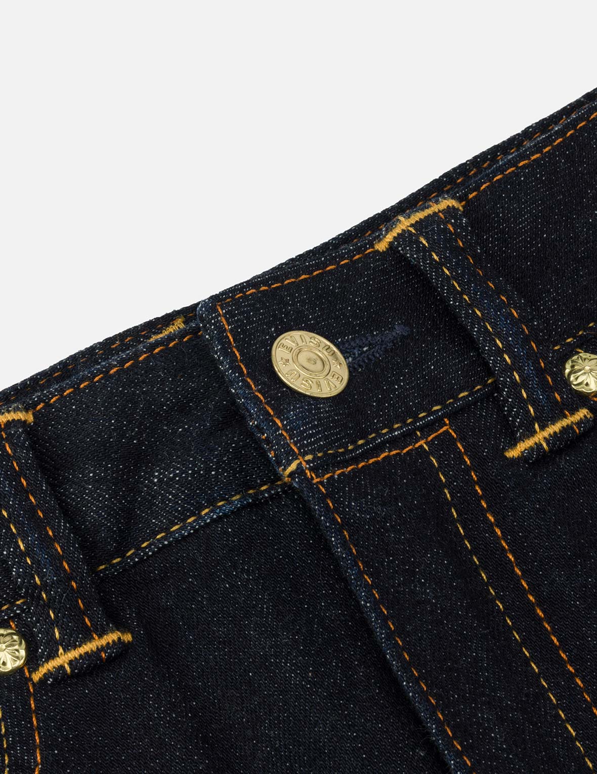 カモメ刺繍 レギュラーフィット デニムスカート