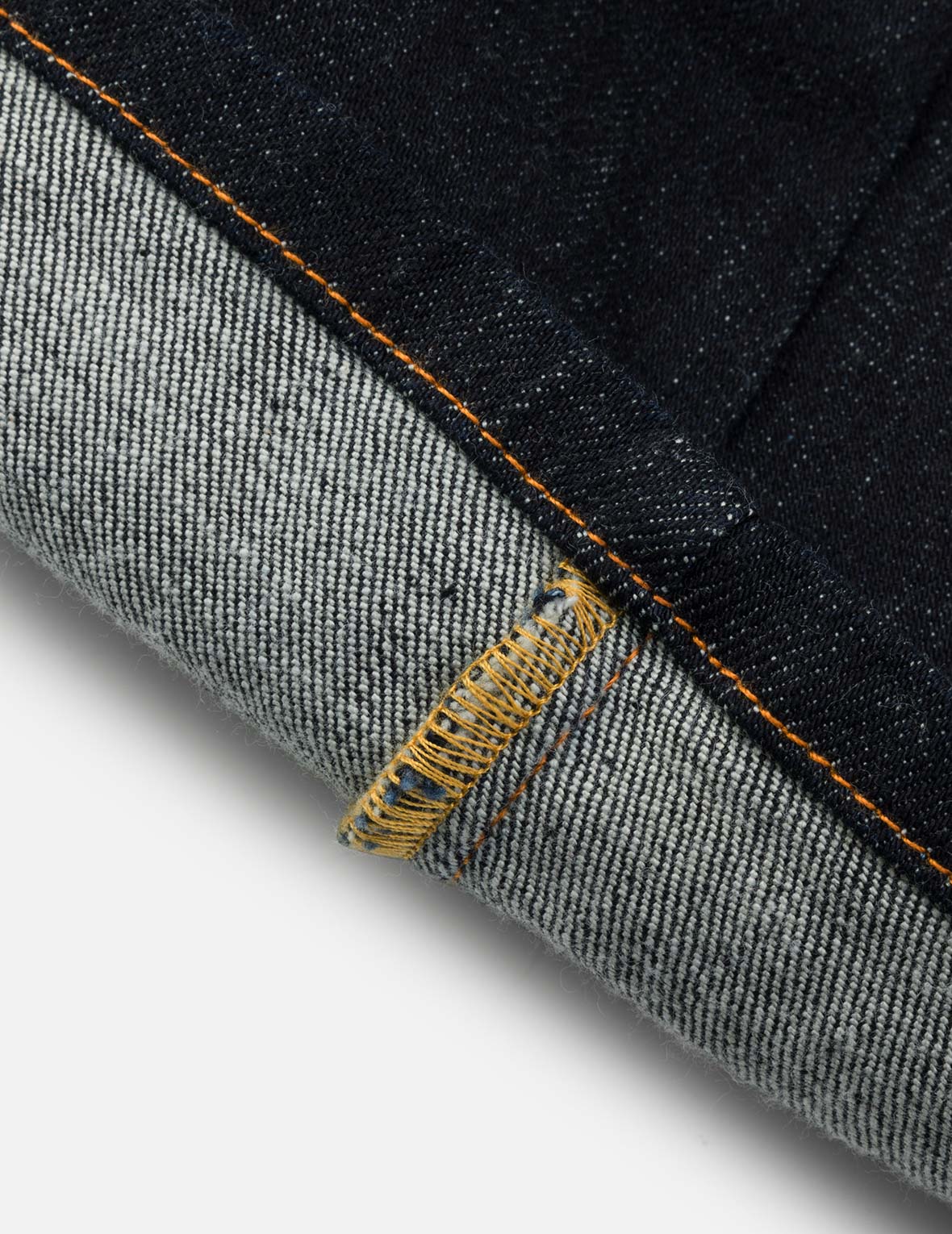 カモメ刺繍 レギュラーフィット デニムスカート