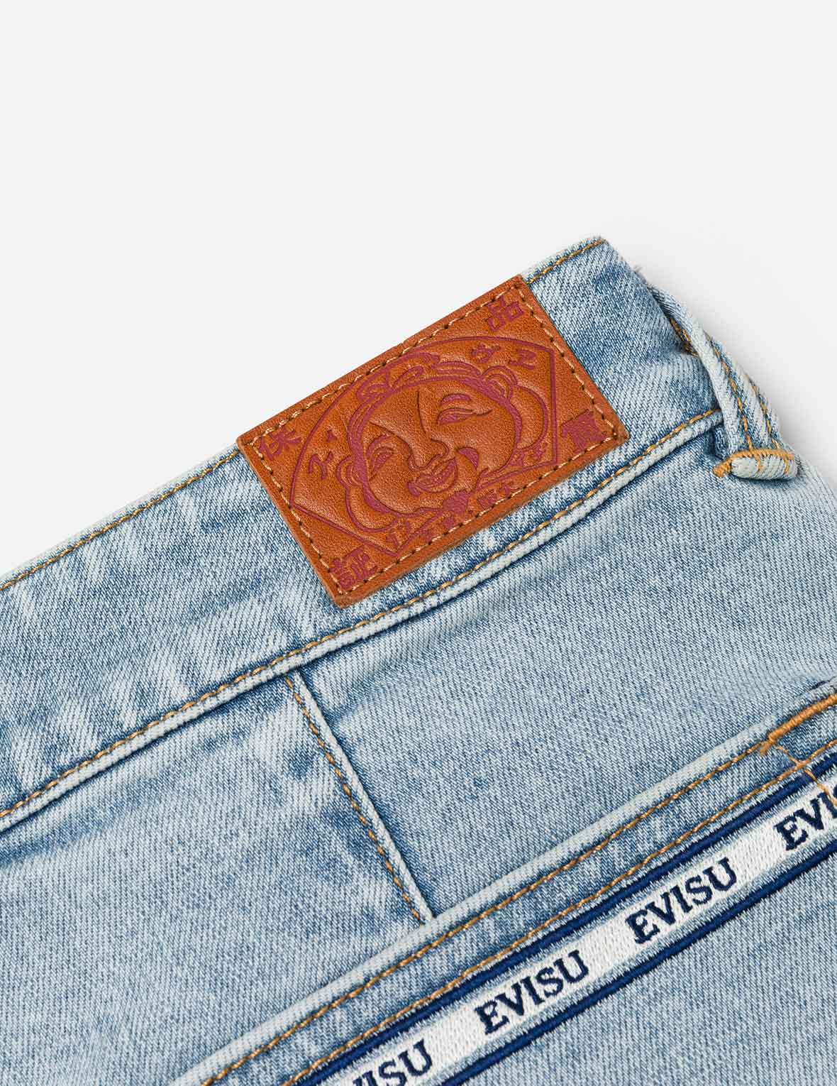 家紋とロゴ刺繍 レギュラーフィット デニムスコート