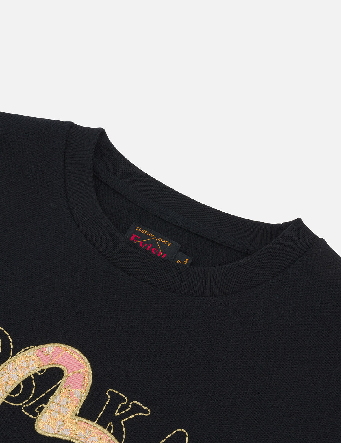 ブロケードカモメ刺繍 レギュラーフィット 长袖Tシャツ