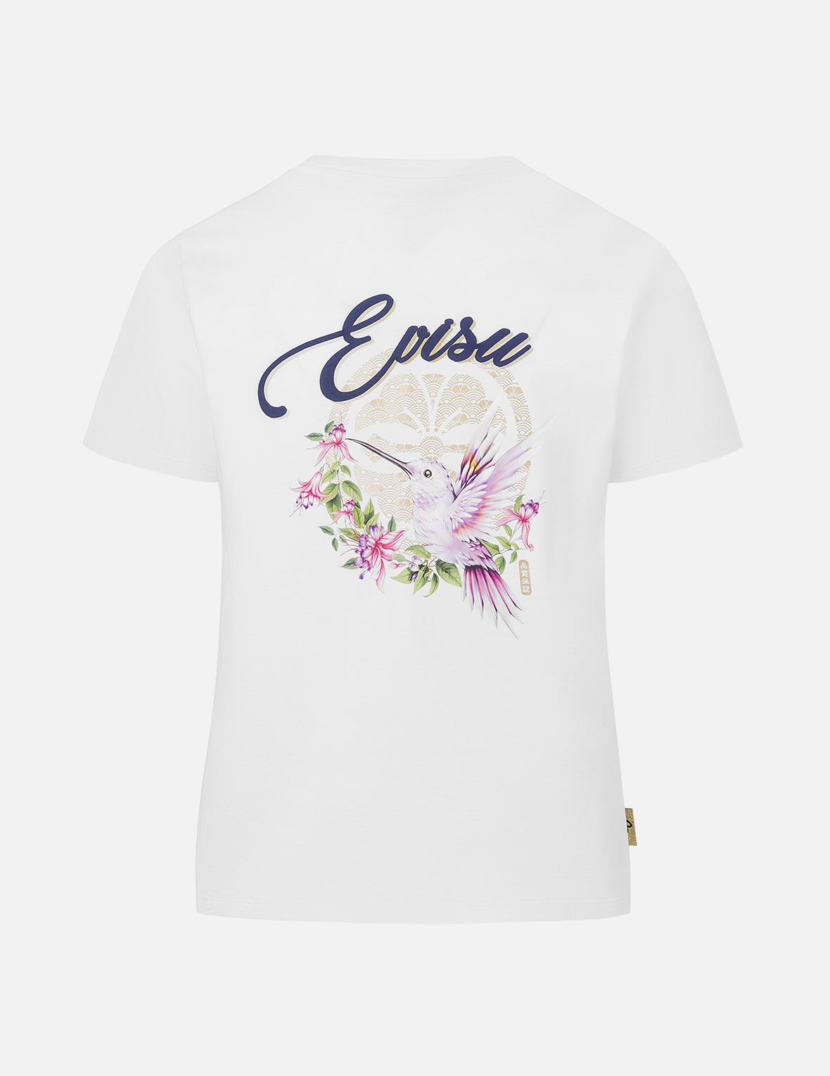 ハチドリ&マグノリアプリント レギュラーフィット Tシャツ