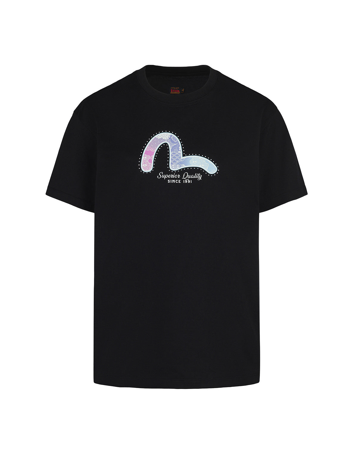カモメ箔プリント ボーイフレンド Tシャツ