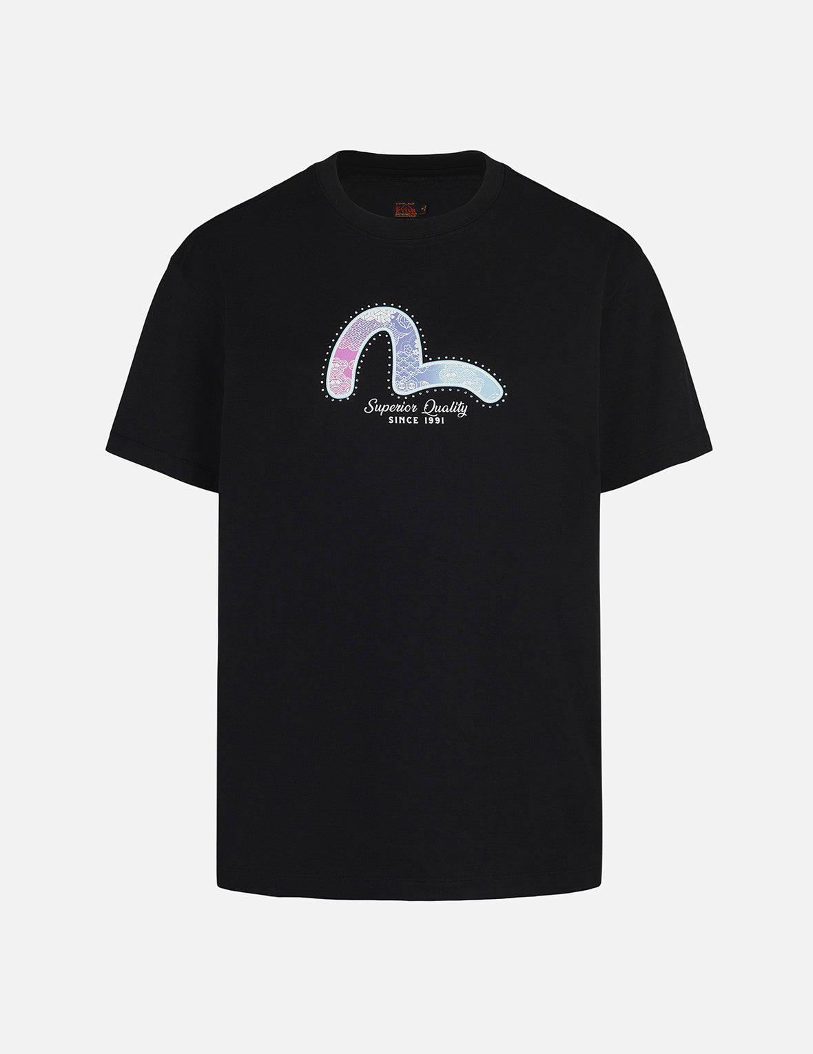 カモメ箔プリント ボーイフレンド Tシャツ