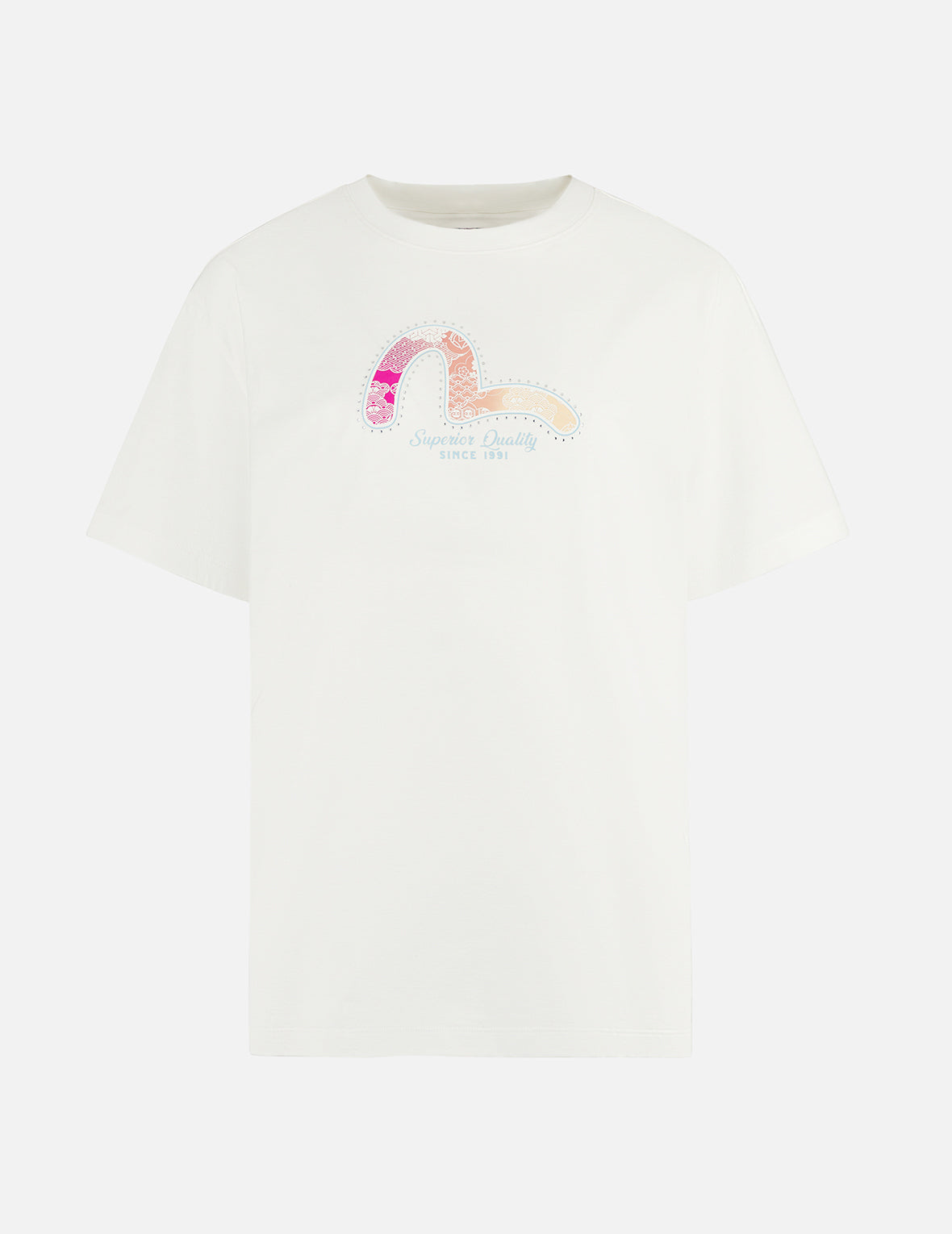 カモメ箔プリント ボーイフレンド Tシャツ