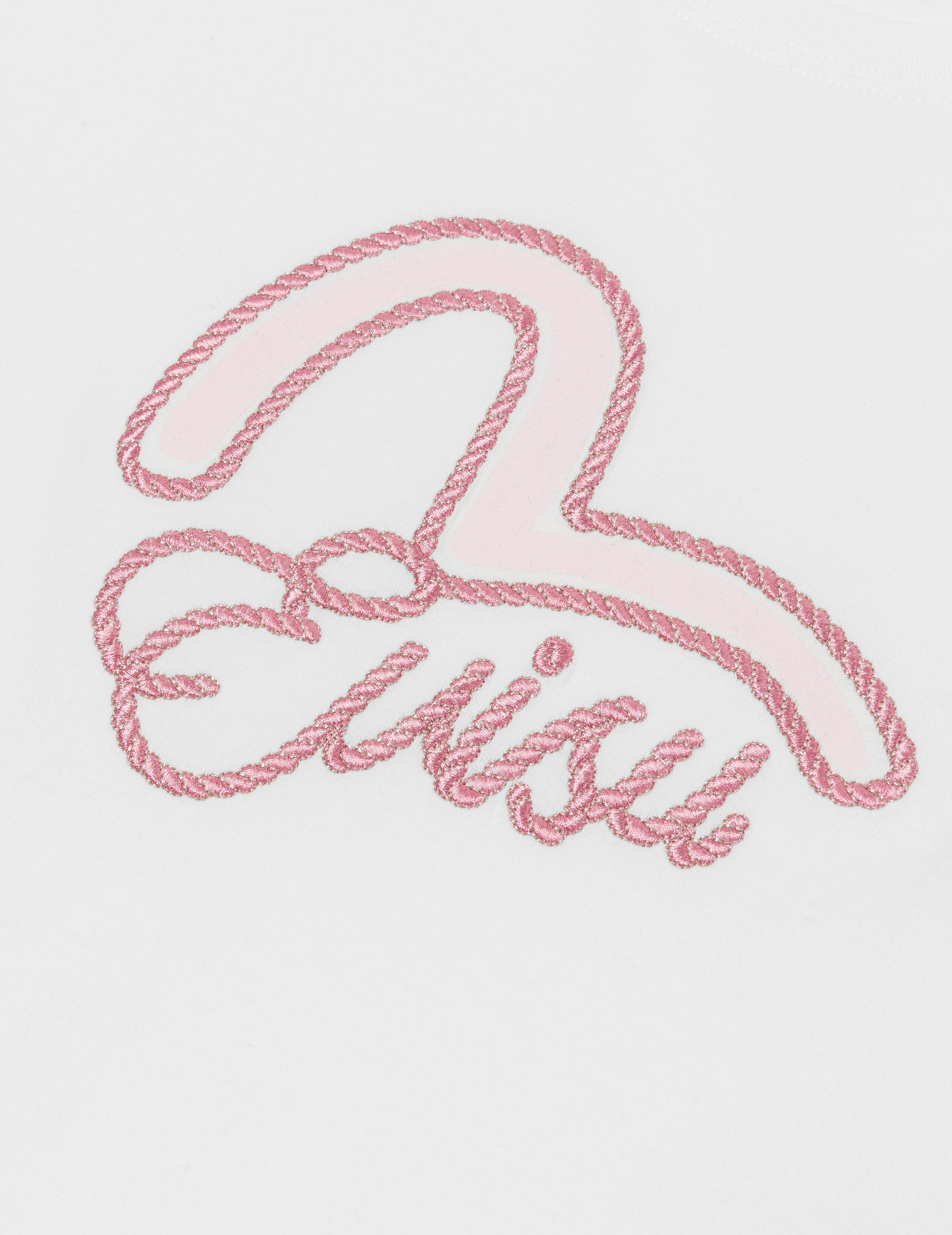 カモメプリントとツイストロープロゴ刺繍 ボーイフレンド Tシャツ