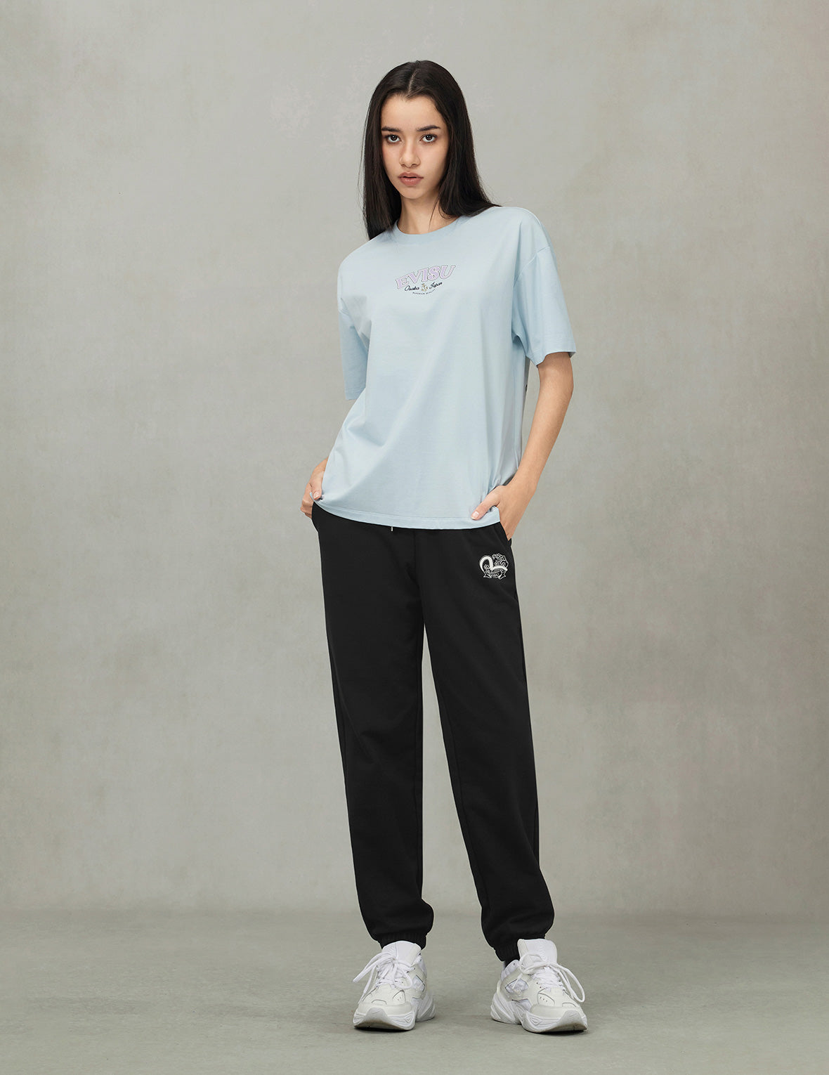 ツイストロープと大黒アンカープリント オーバーサイズ Tシャツ