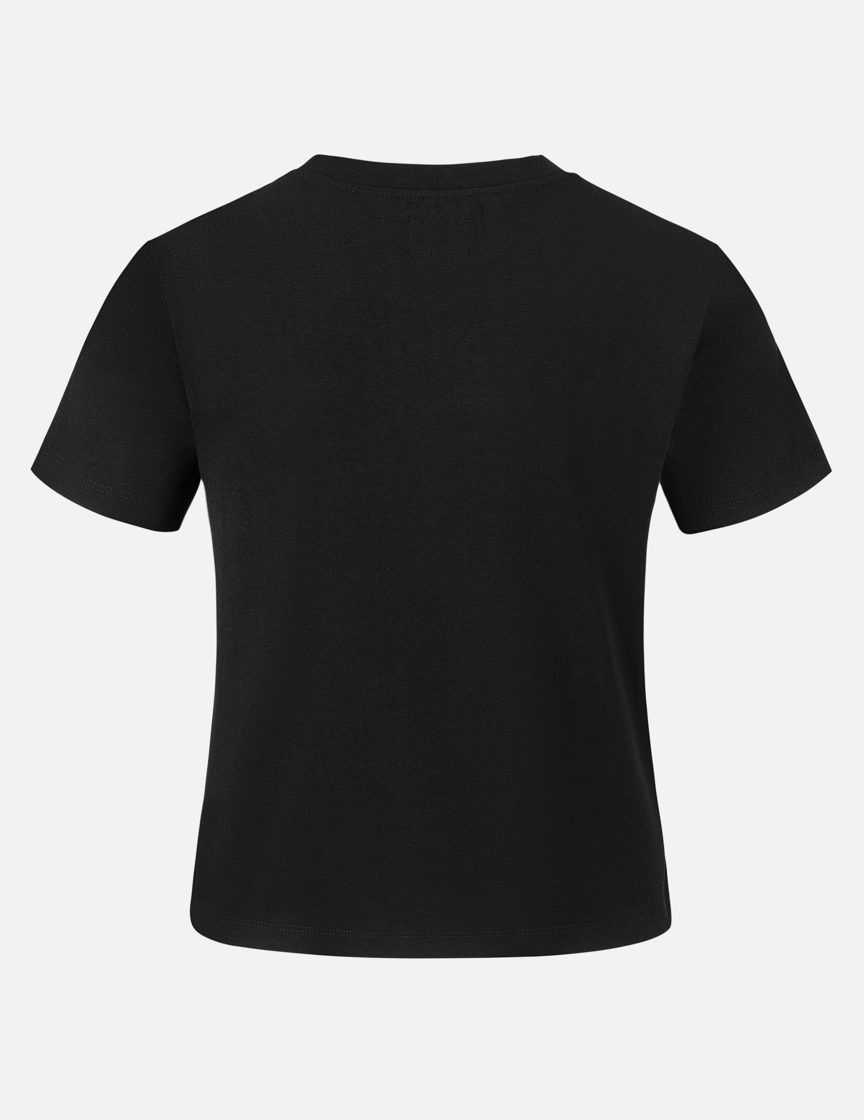 ロゴとヒトデラインストーン スリムフィット Tシャツ