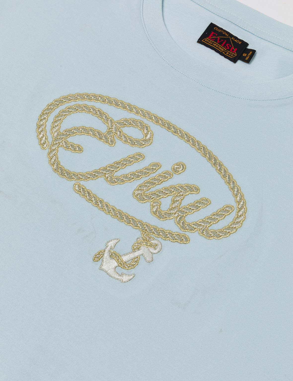 ツイストロープロゴとアンカー刺繍 クロップド Tシャツ