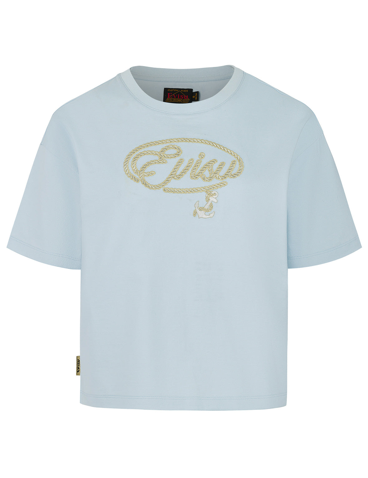 ツイストロープロゴとアンカー刺繍 クロップド Tシャツ