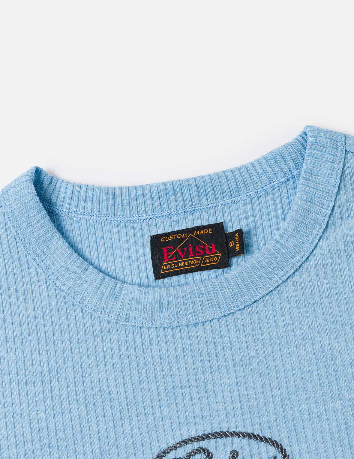 ロープツイストロゴ刺繍 ファッションフィット Tシャツ