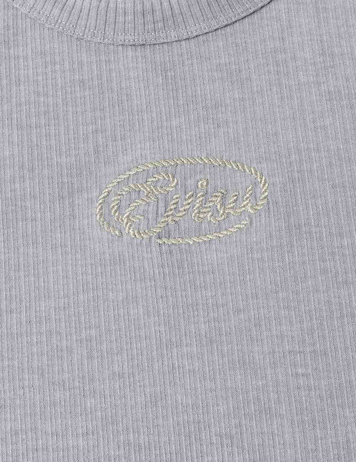 ロープツイストロゴ刺繍 ファッションフィット Tシャツ
