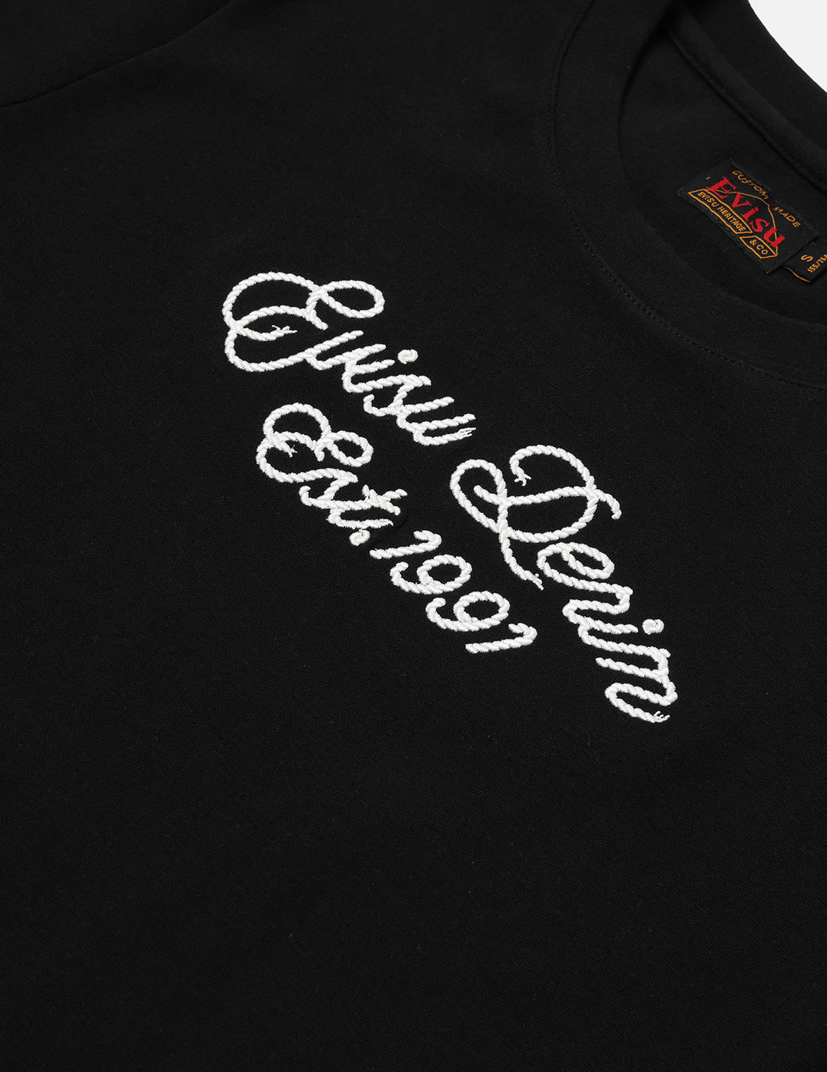 ツイストロープスローガン刺繍 ボーイフレンド Tシャツ