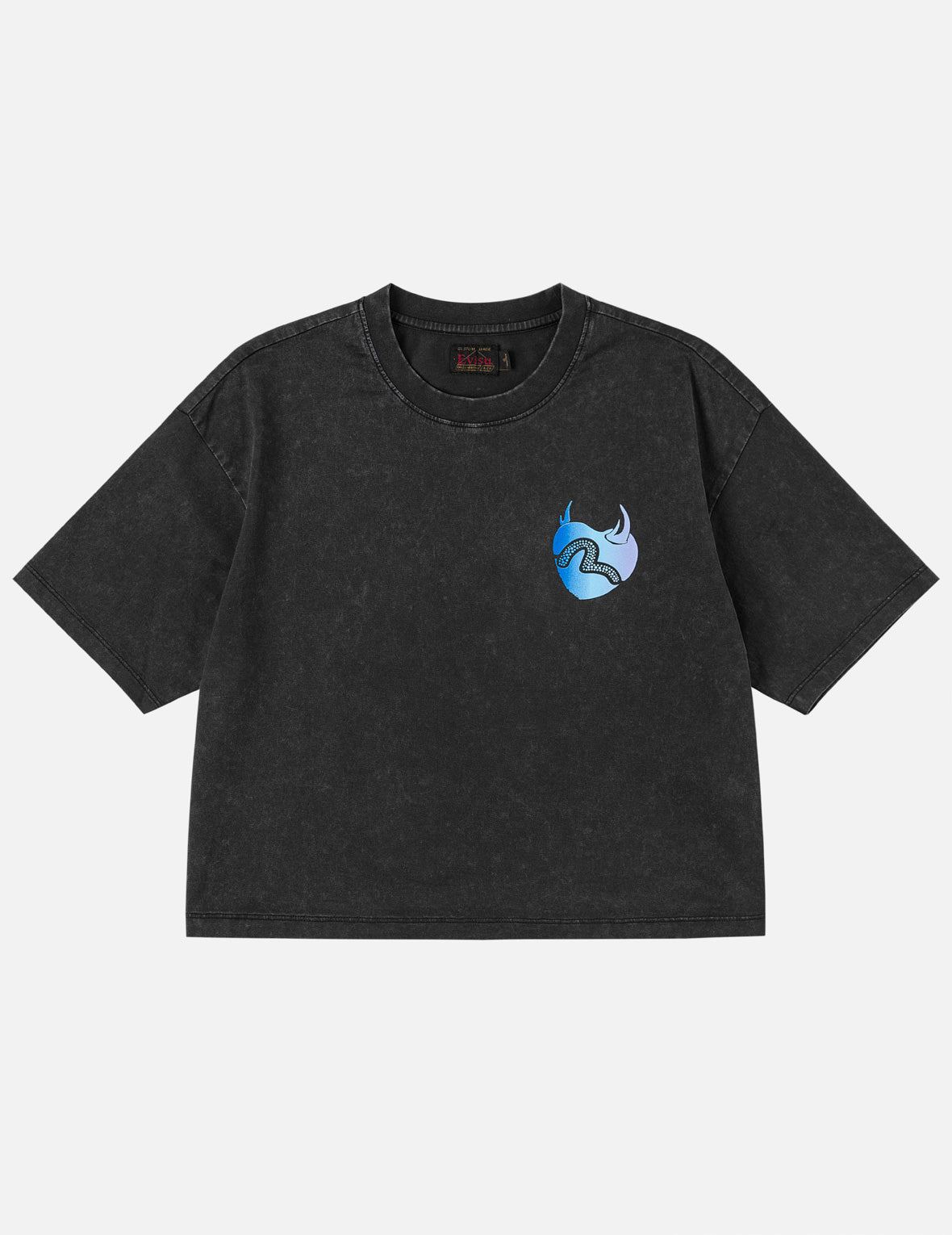 デビルハート型カモメエンボスTシャツ