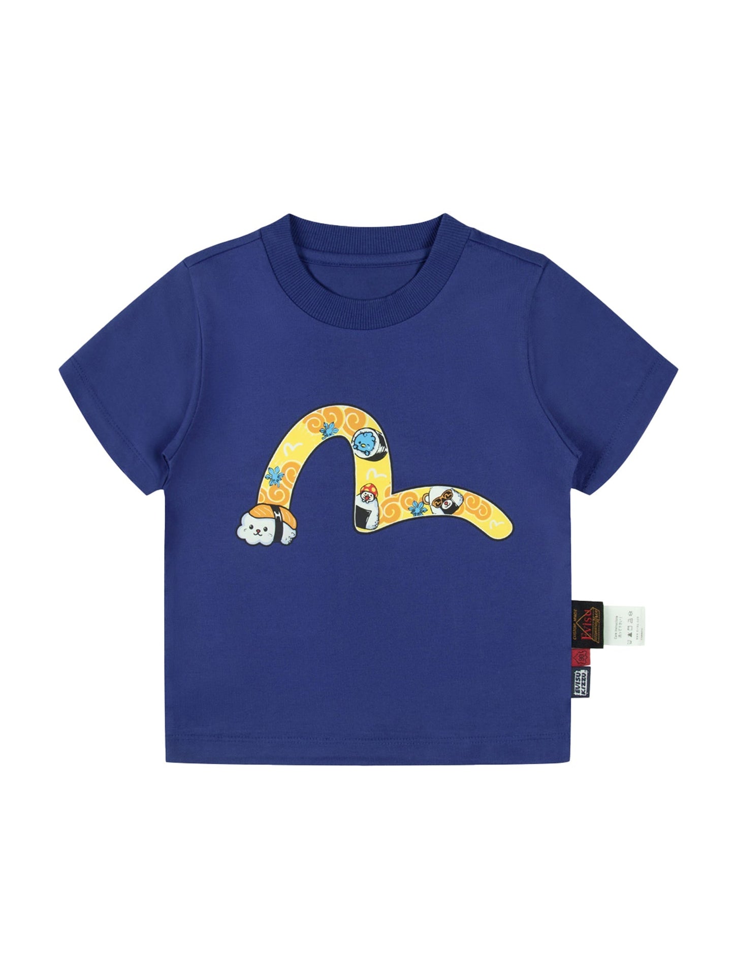 KIZZU Crews寿司カモメプリントのレギュラーフィットTシャツ