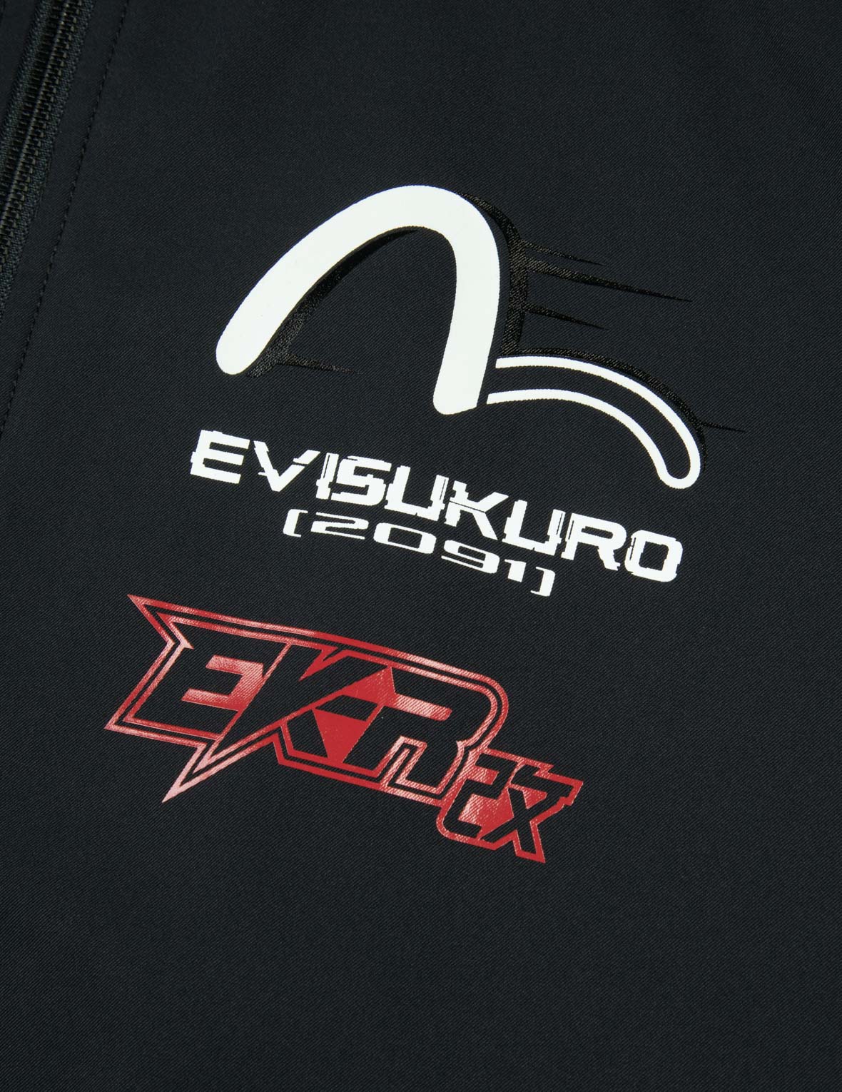 マルチロゴプリント ファッションフィットレーシングジャケット