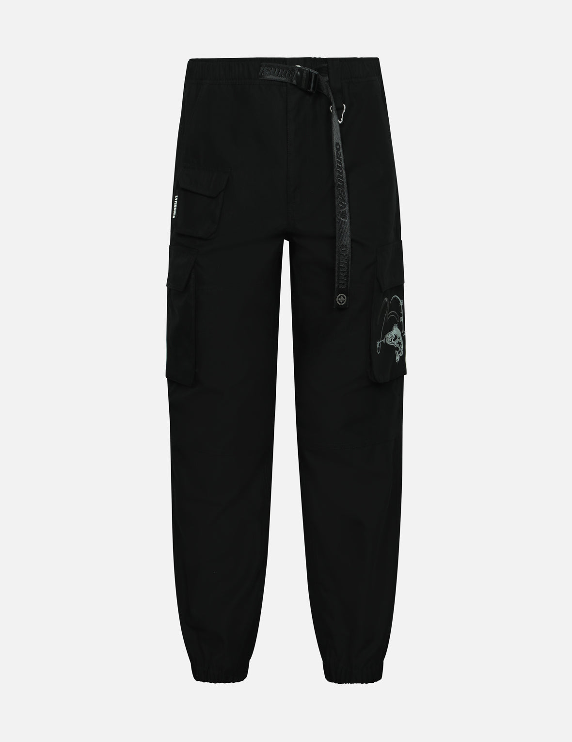 マルチポケットフィッシングロゴプリントレギュラーフィットジョガー