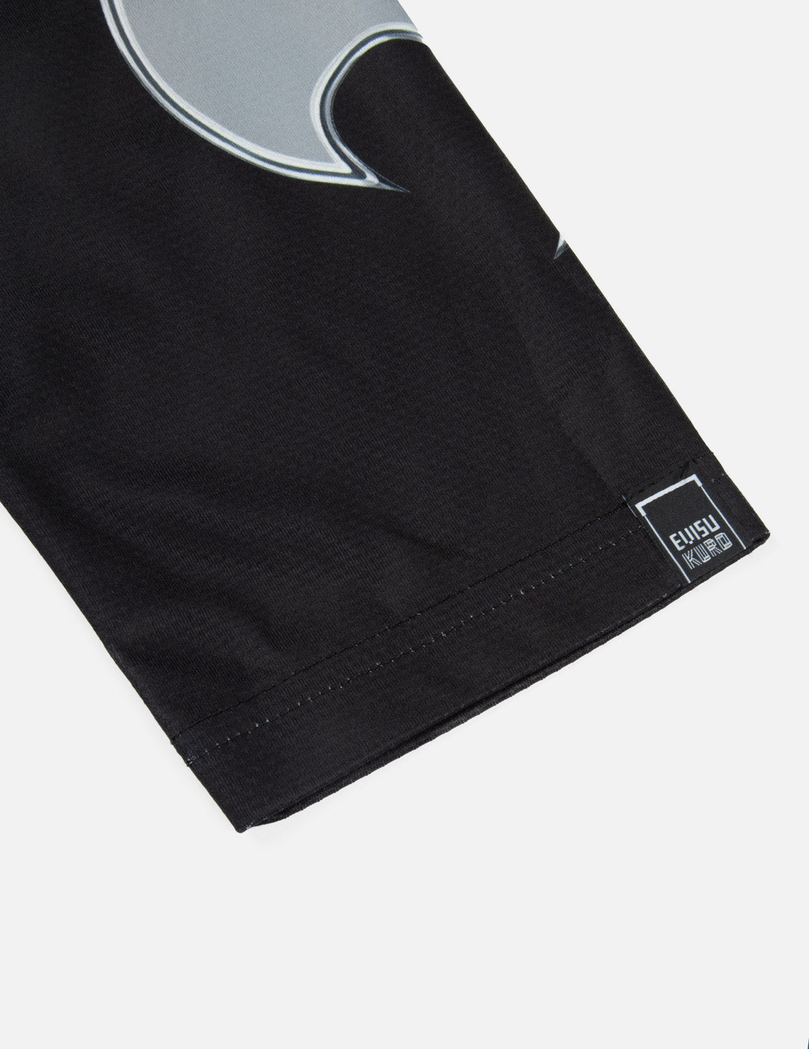 クロムの炎とマルチロゴ レギュラーフィット長袖レーシングTシャツ