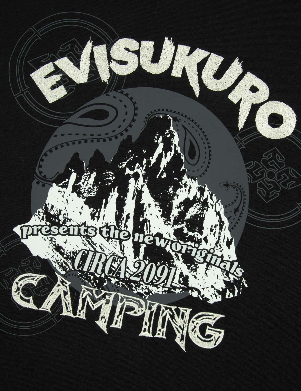 マルチプリントルーズフィットTシャツ