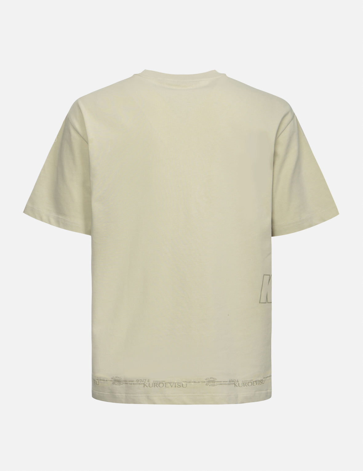 ロゴとスローガンプリント ファッションフィット Tシャツ