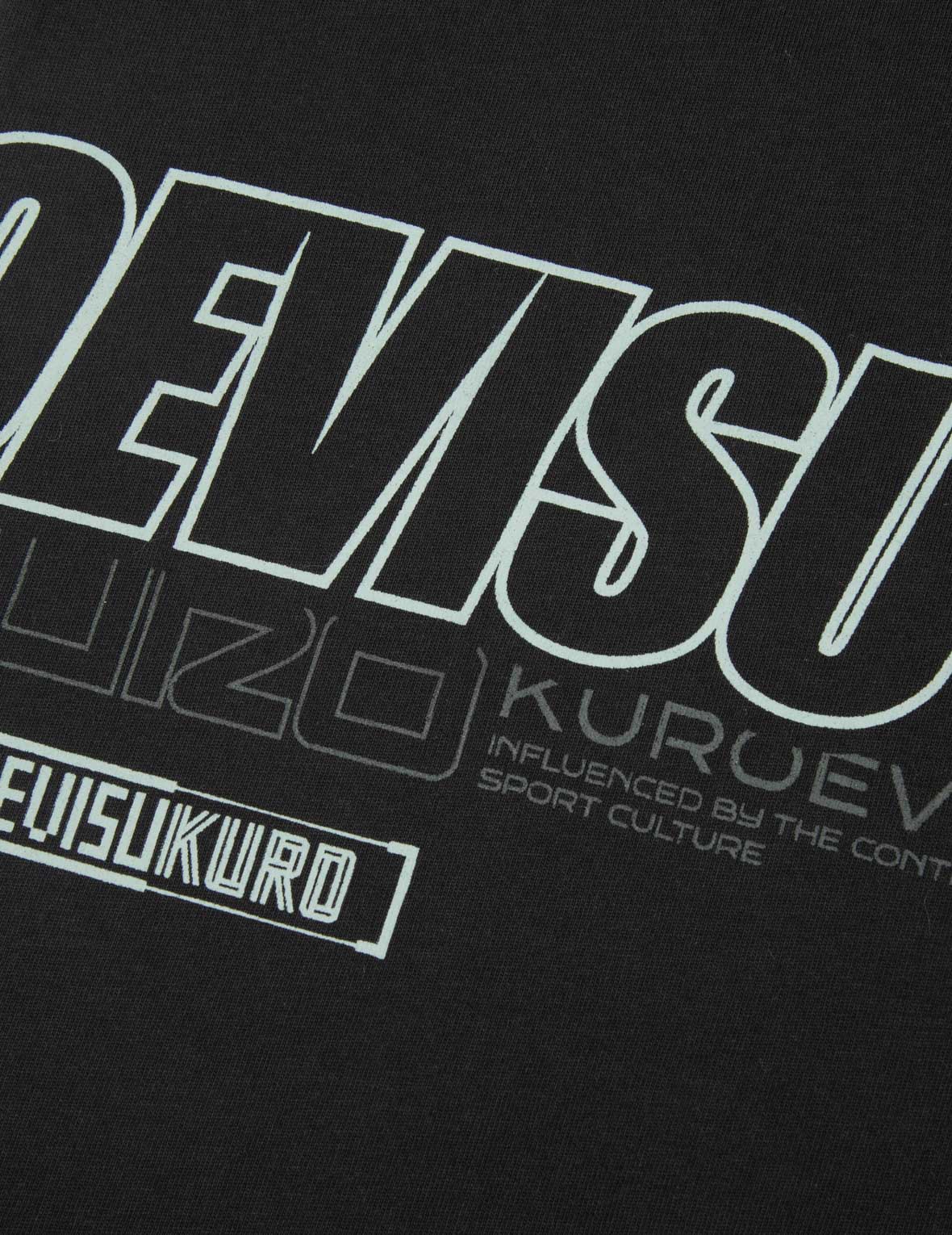 ロゴとスローガンプリント ファッションフィット Tシャツ