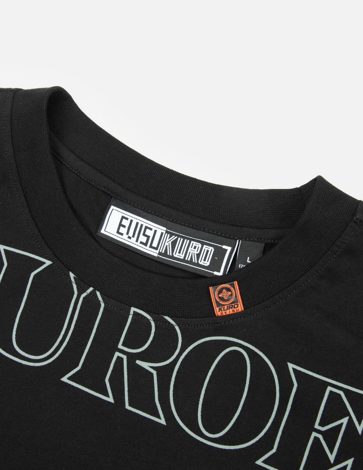 ロゴとスローガンプリント ファッションフィット Tシャツ