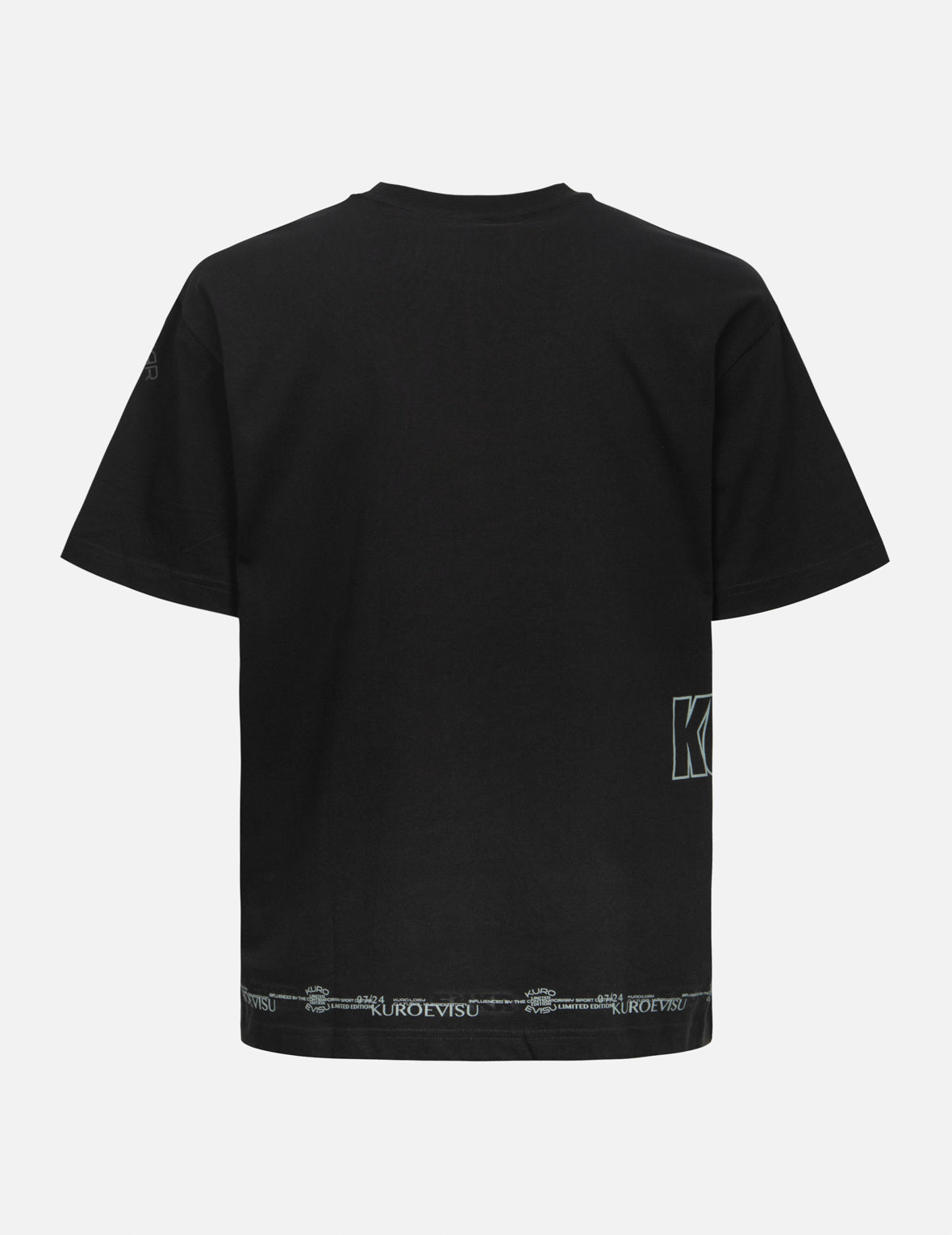 ロゴとスローガンプリント ファッションフィット Tシャツ