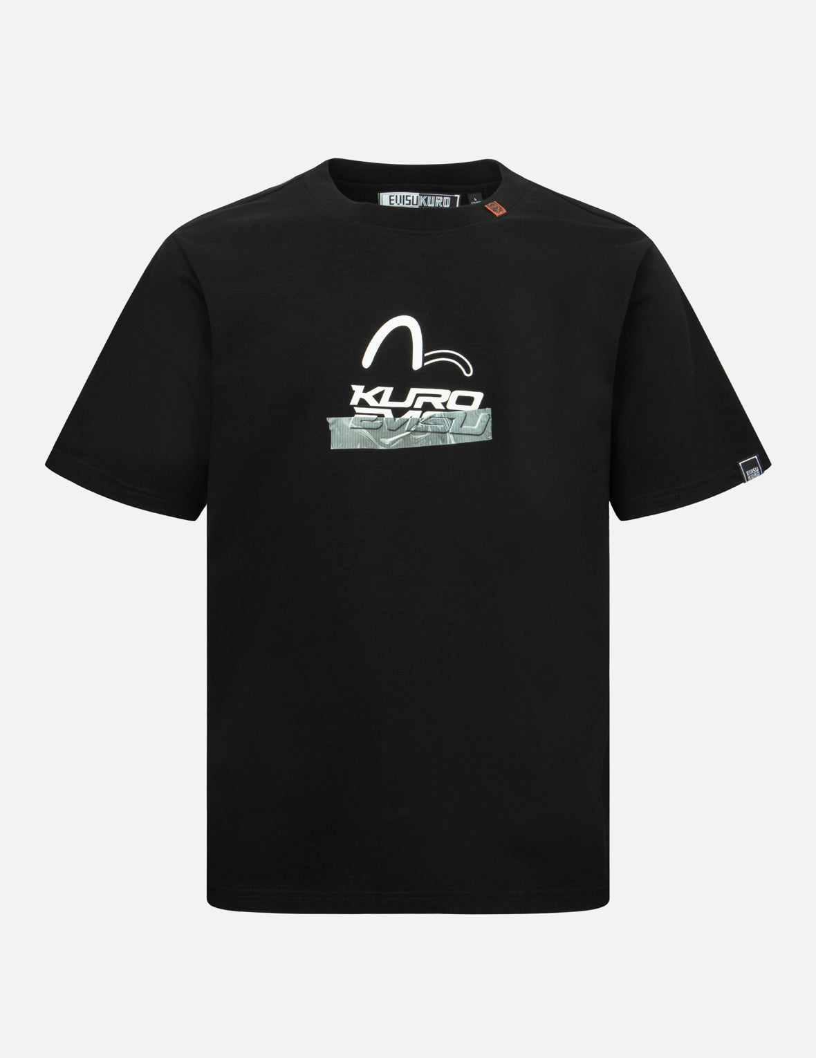 ロゴとテーププリントレギュラーフィットTシャツ