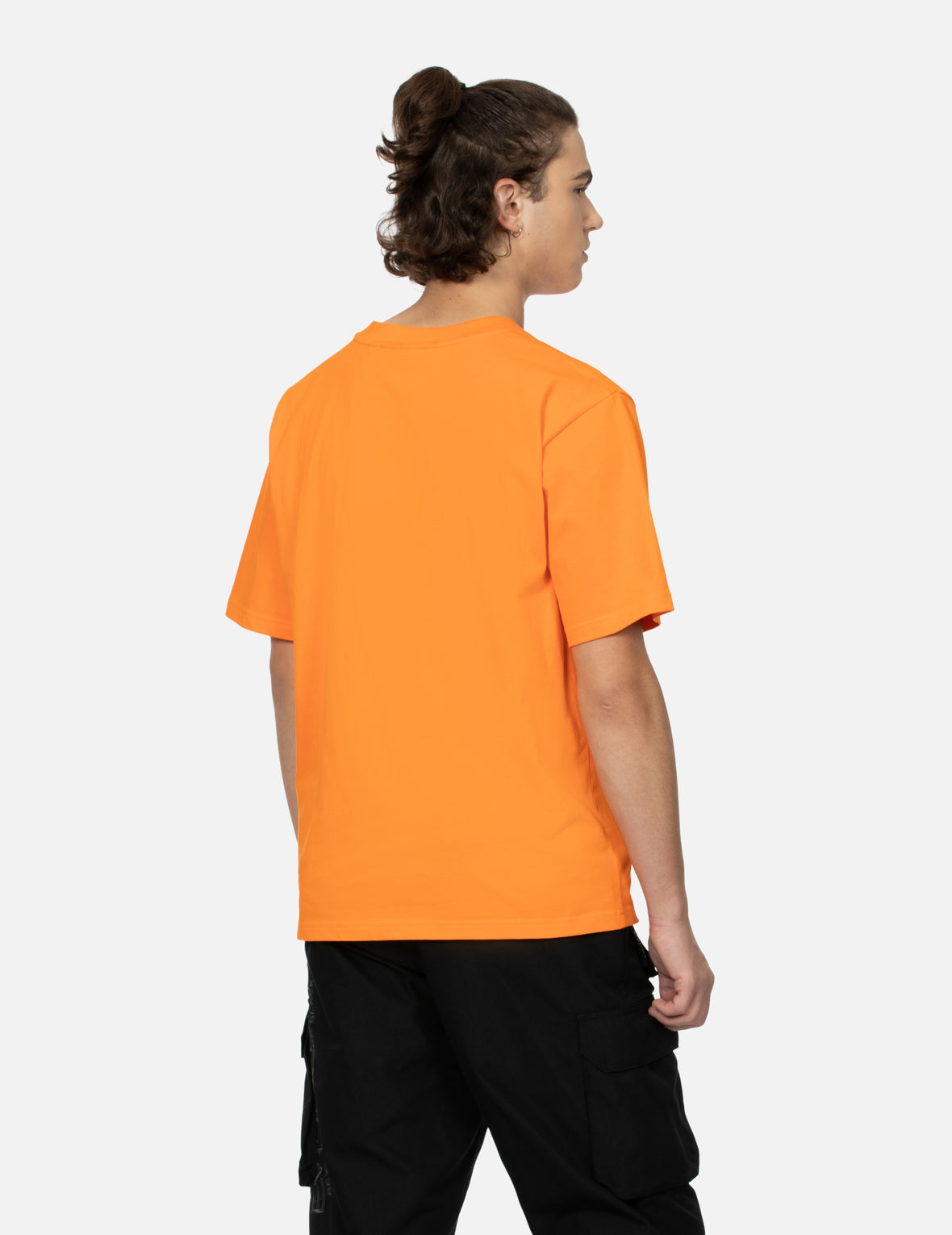 ロゴとテーププリントレギュラーフィットTシャツ