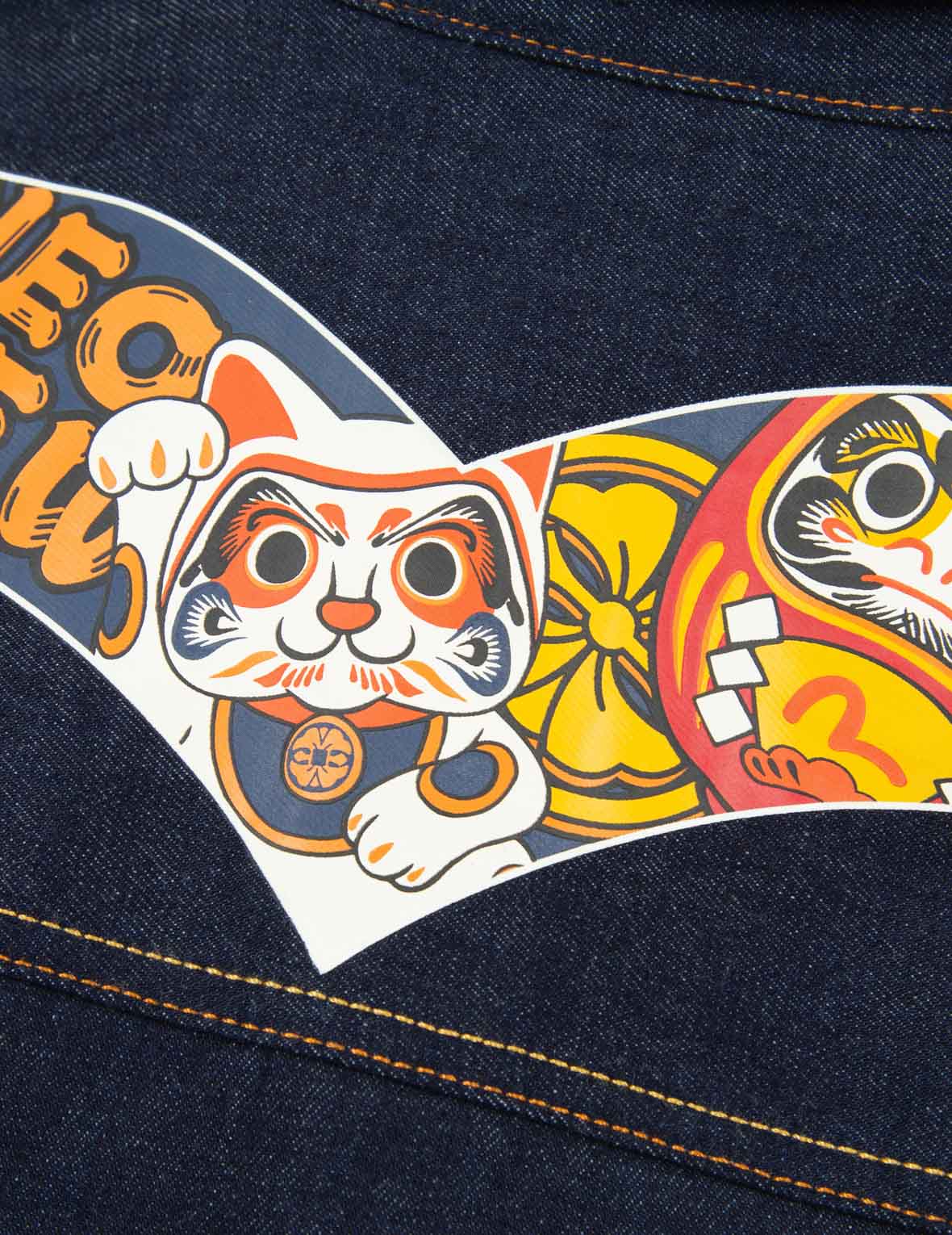 EVISU Squad ダイコックプリント デニムジャケット