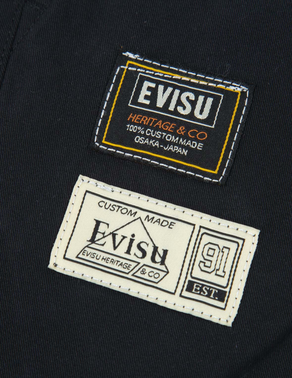 家紋刺繍ワイドジョガーパンツ