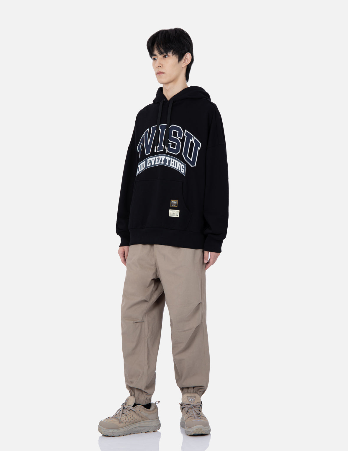 家紋刺繍ワイドジョガーパンツ