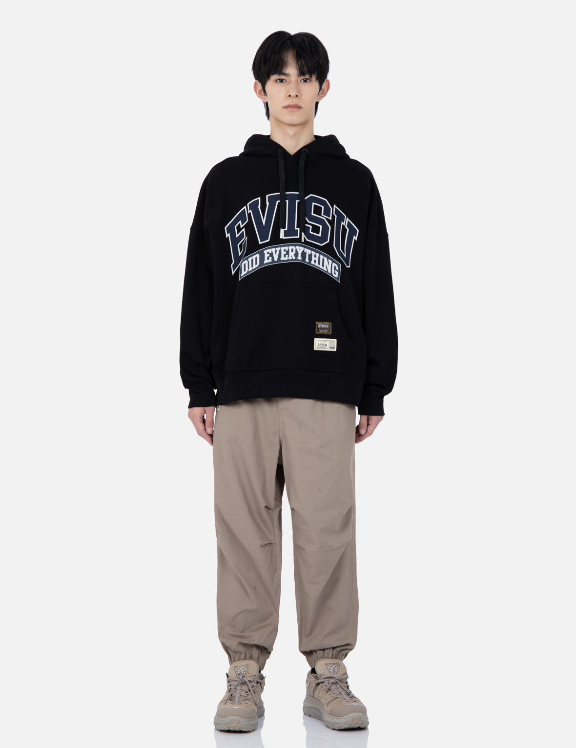 家紋刺繍ワイドジョガーパンツ