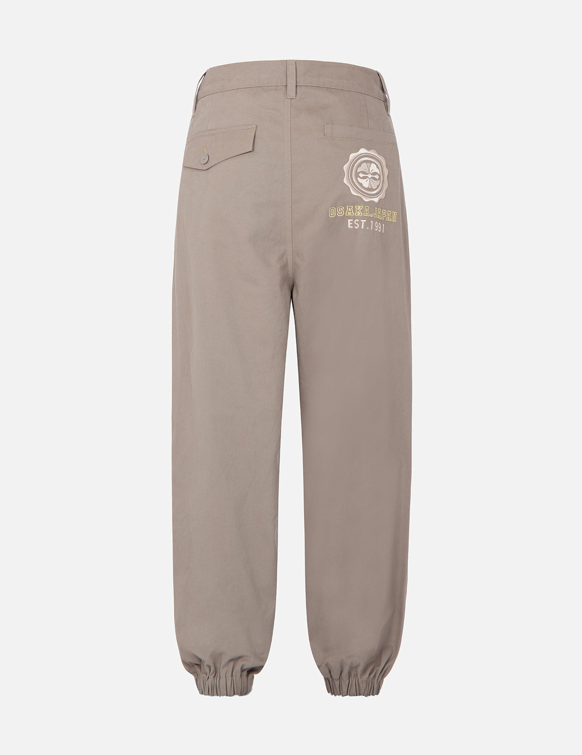 家紋刺繍ワイドジョガーパンツ