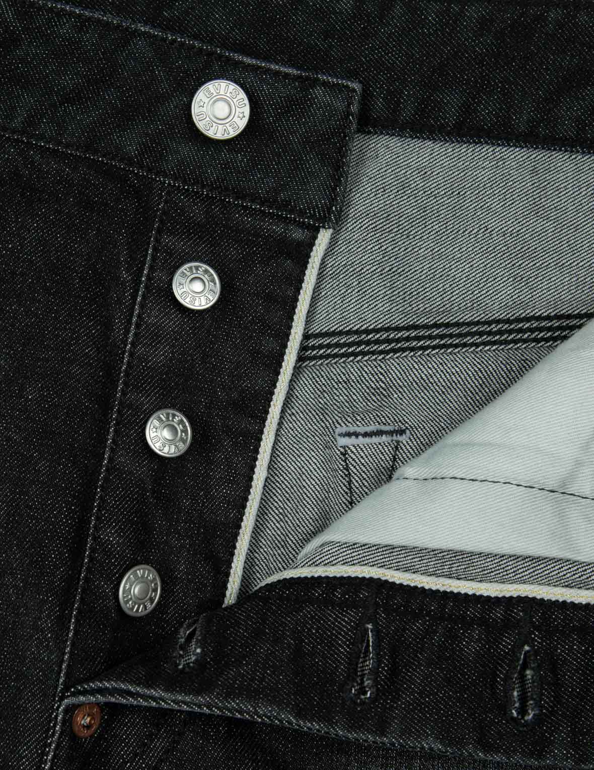 ウォッシュ加工のカモメ刺繍ファッションフィットジーンズ