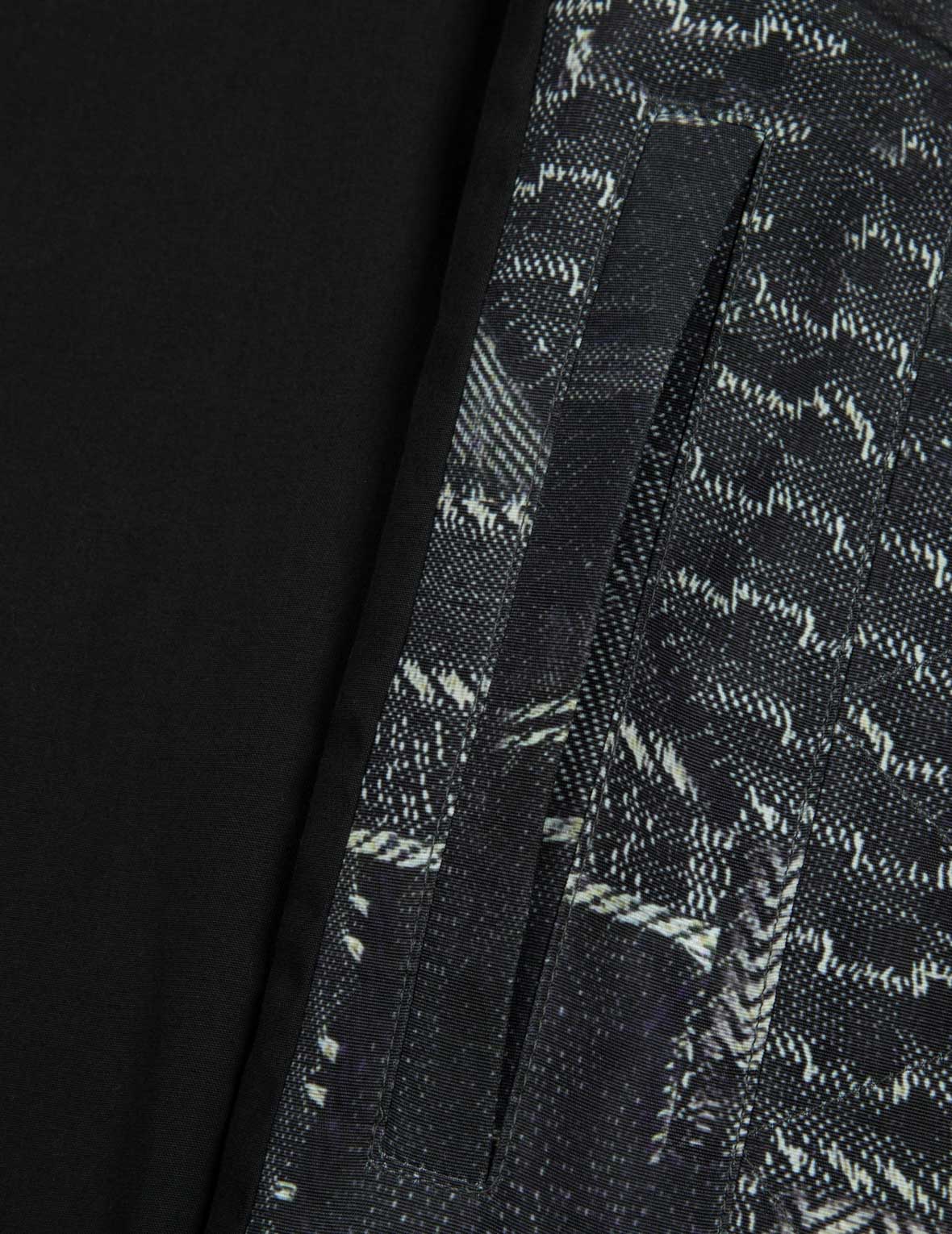 Wheel of Wisdom and Seagull Embroidery Regular Fit Denim Jacket