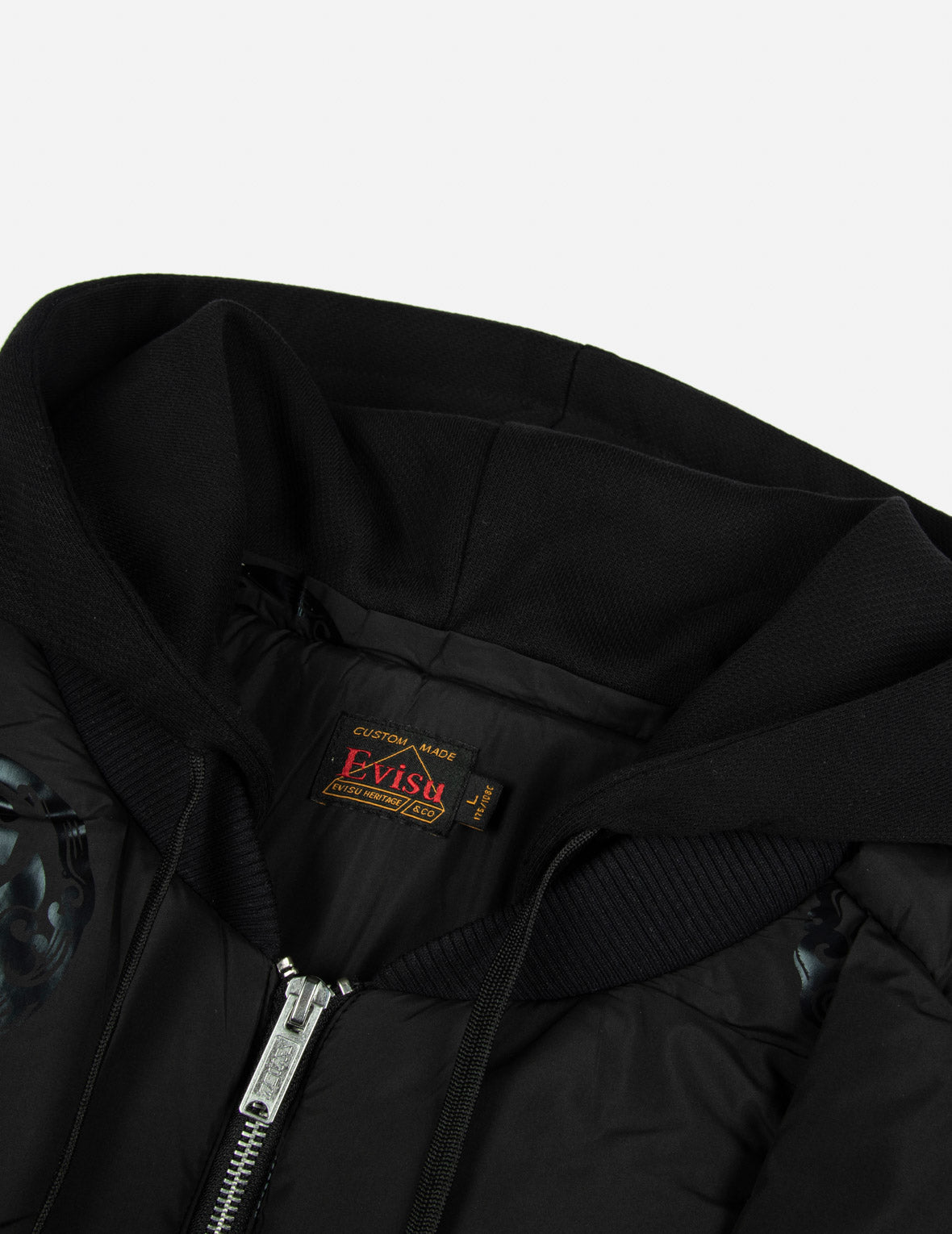 家紋プリント ルーズフィット パッド ボンバージャケット