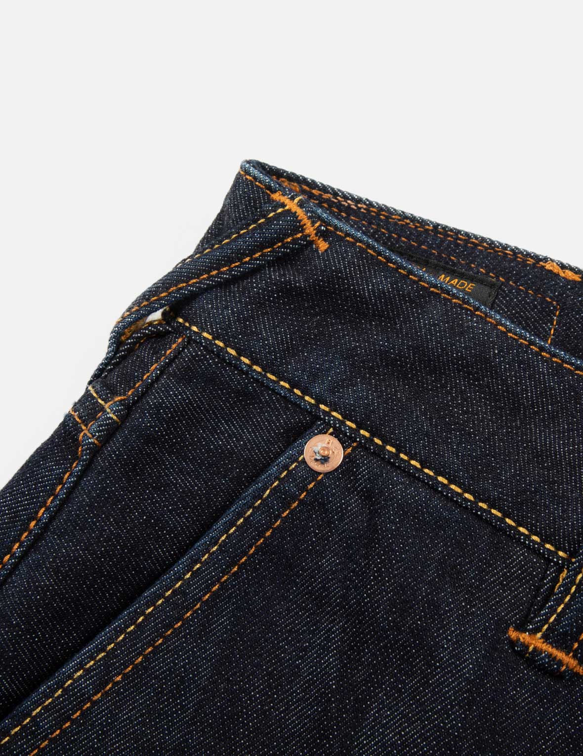 マルチポケットとカモメ刺繍リラックスフィットデニムジョガーパンツ