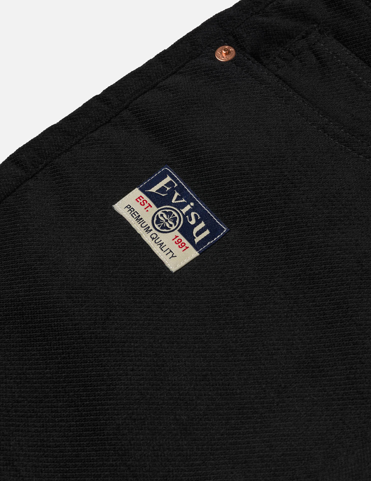 仏頭とカモメブロケードアプリケストレートフィットジョガーズ